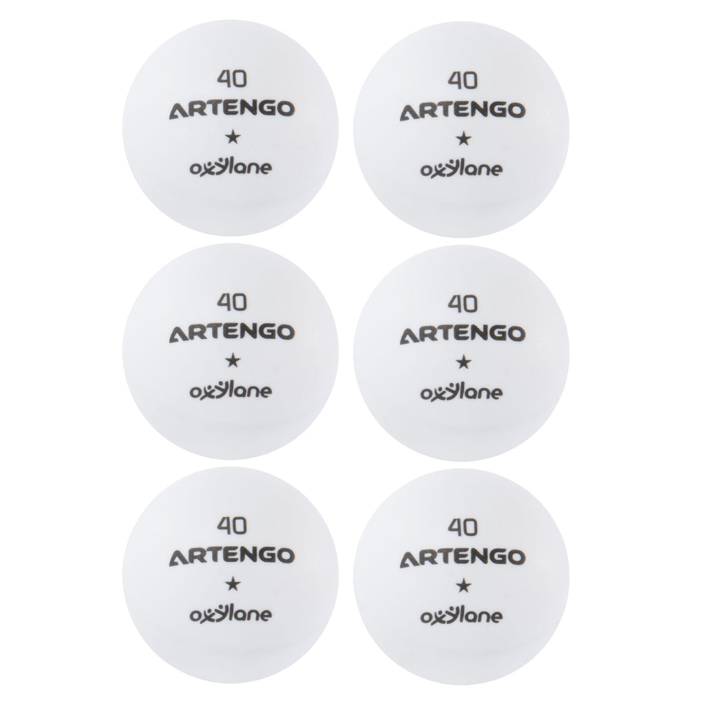 Table Tennis Balls FB800 6-Pack