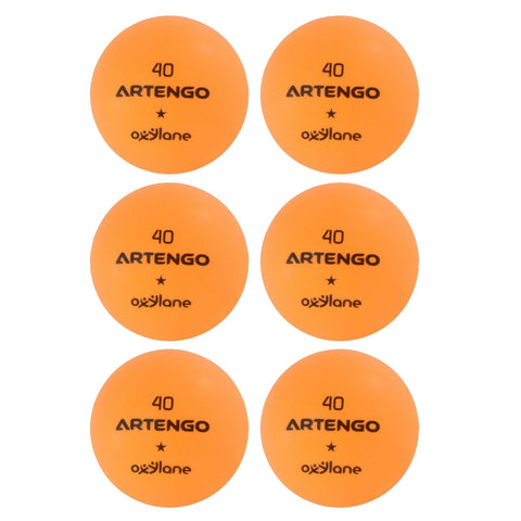 Table Tennis Balls FB800 6-Pack